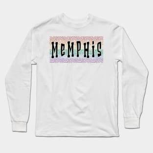 LGBTQ PATTERN AMERICA MEMPHIS Long Sleeve T-Shirt